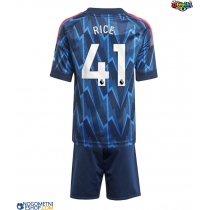 Otroški Nogometni dresi Arsenal Declan Rice #41 Gostujoči 2025-26 Kratek Rokav (+ Kratke hlače)